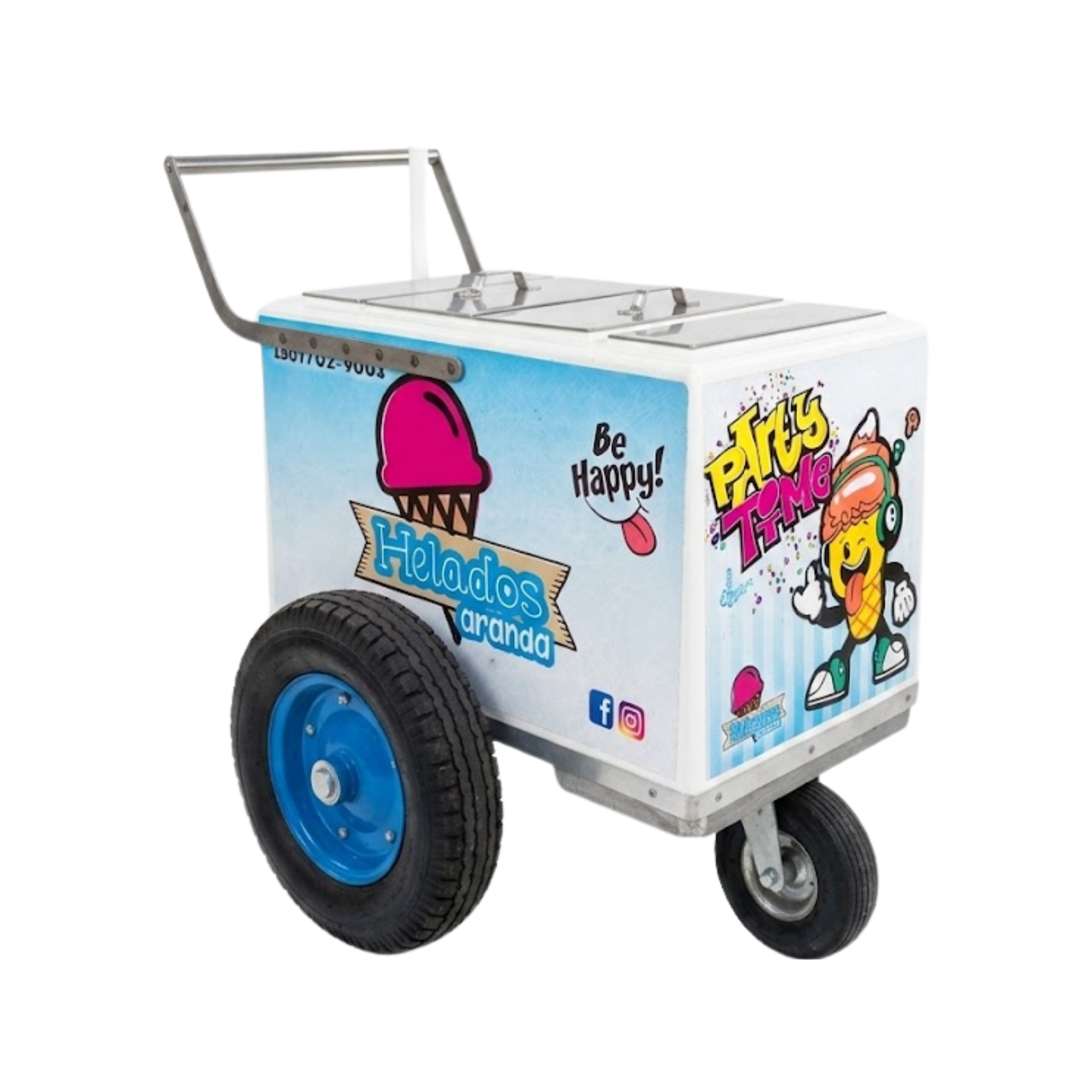 Helados Aranda paletas push cart available for rental